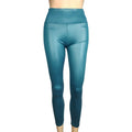 High-Waist Faux Leather Pants Yoga Casual Trousers High Elasticity Four-Season Wearable Long Pants Base Layer Pants