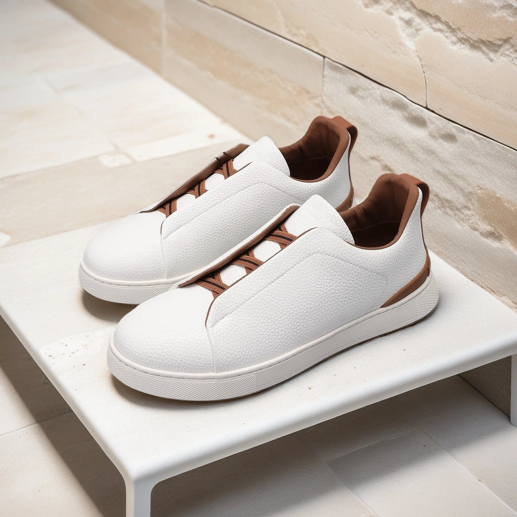Luxury Brand Men's Shoes Handmade Casual Sneakers Business Slip-on Shoes Anti-slip Breathable Sports Shoes Loafers Holiday Gifts