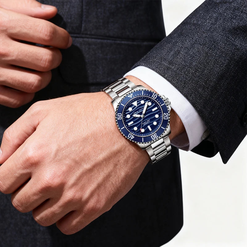 Seagull Ocean Series Men Watch Top Brand Automatic Mechanical Watch Luminous Wristwatch 200M Diving Watch relojes hombre 6203