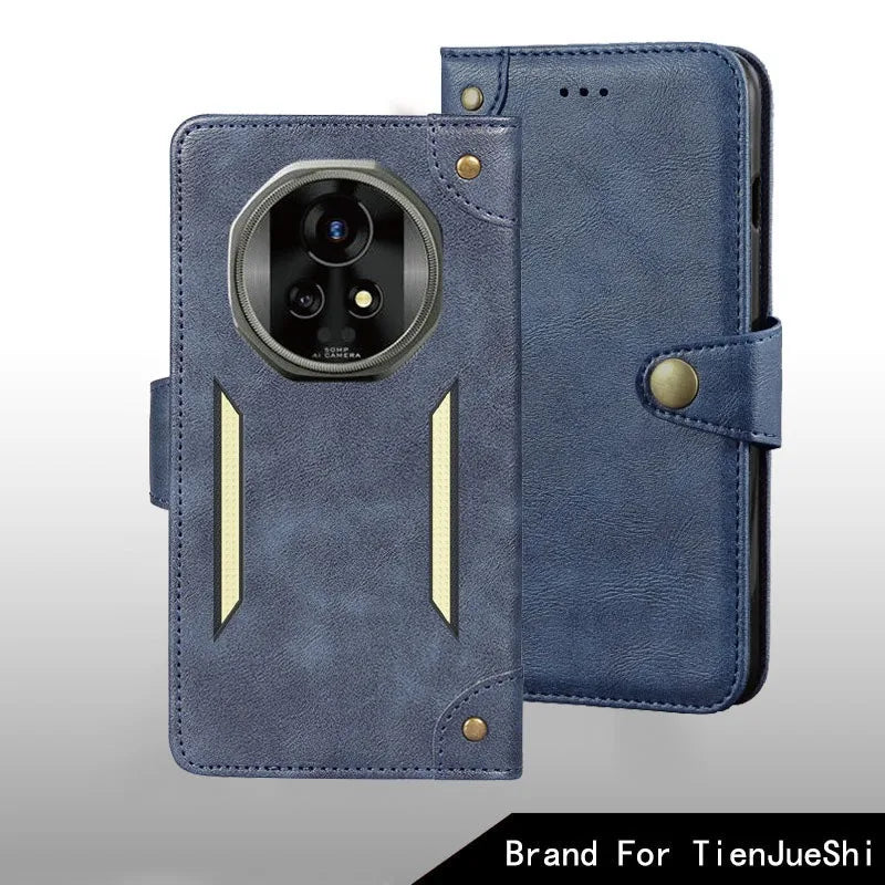 For Blackview XPLORE 2/XPLORE 2 Projector/XPLORE 2 Satellite Case Metal Buckle Retro Leather Back Case Cover Phone Accessories