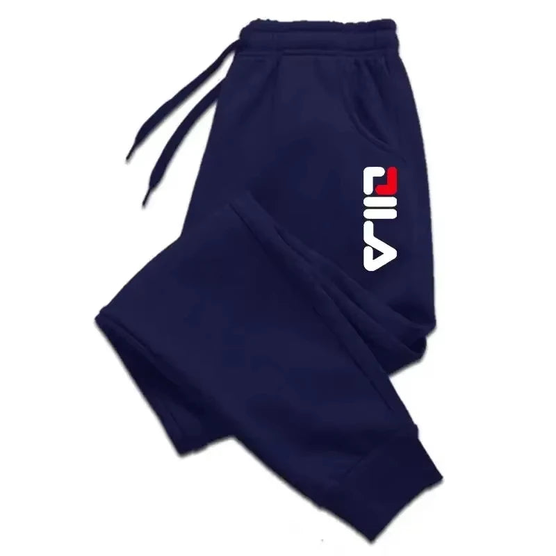 Autumn Winter Men's Joggers Drawstring Casual Pants Fleece Sweatpants Workout Running Gym Fitness Sports Trousers