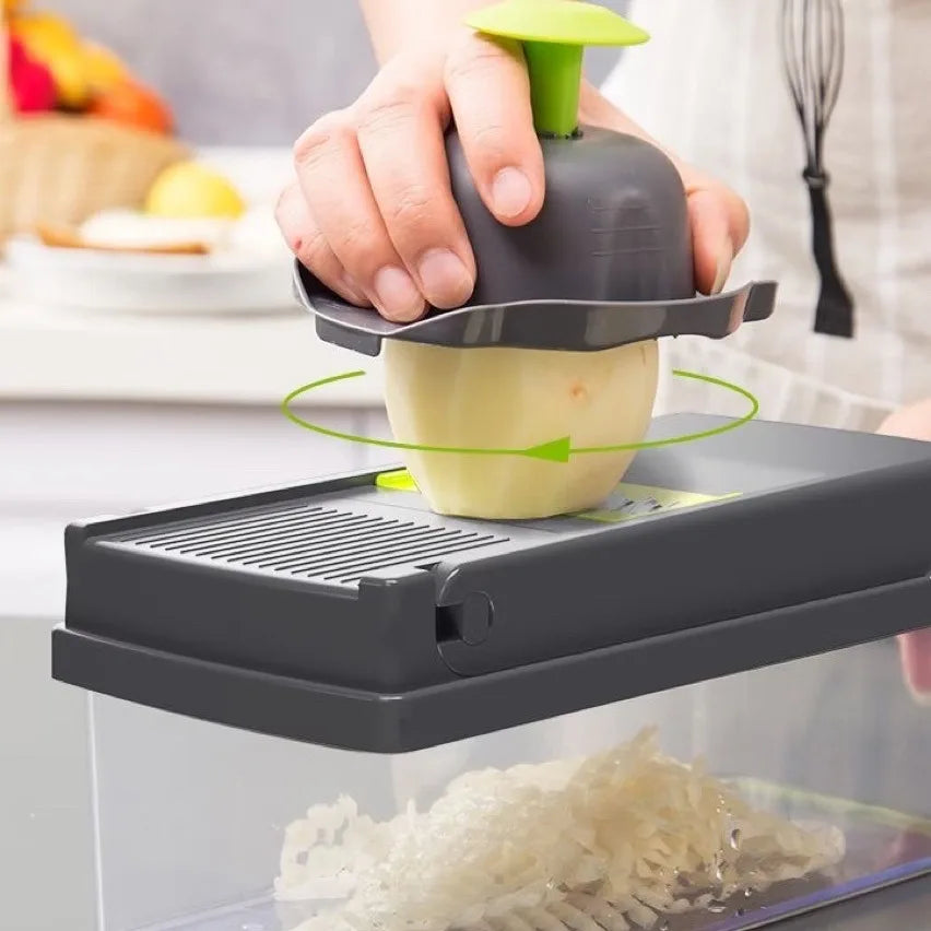 14/16 in 1 Multifunctional Vegetable Chopper Handle  Grate Food Chopper Kitchen Vegetable Slicer Dicer Cut Potato Shredder