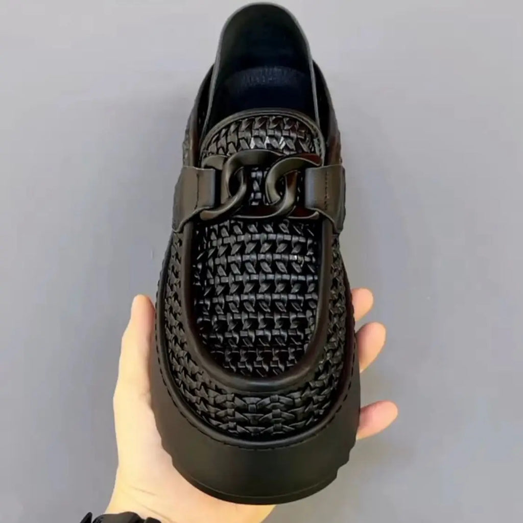 Men Summer Luxury Business Oxford Loafers Leather Soft Man Casual Slip-on Cutout Footwear Tenis Masculino Shoes for Men Zapatos