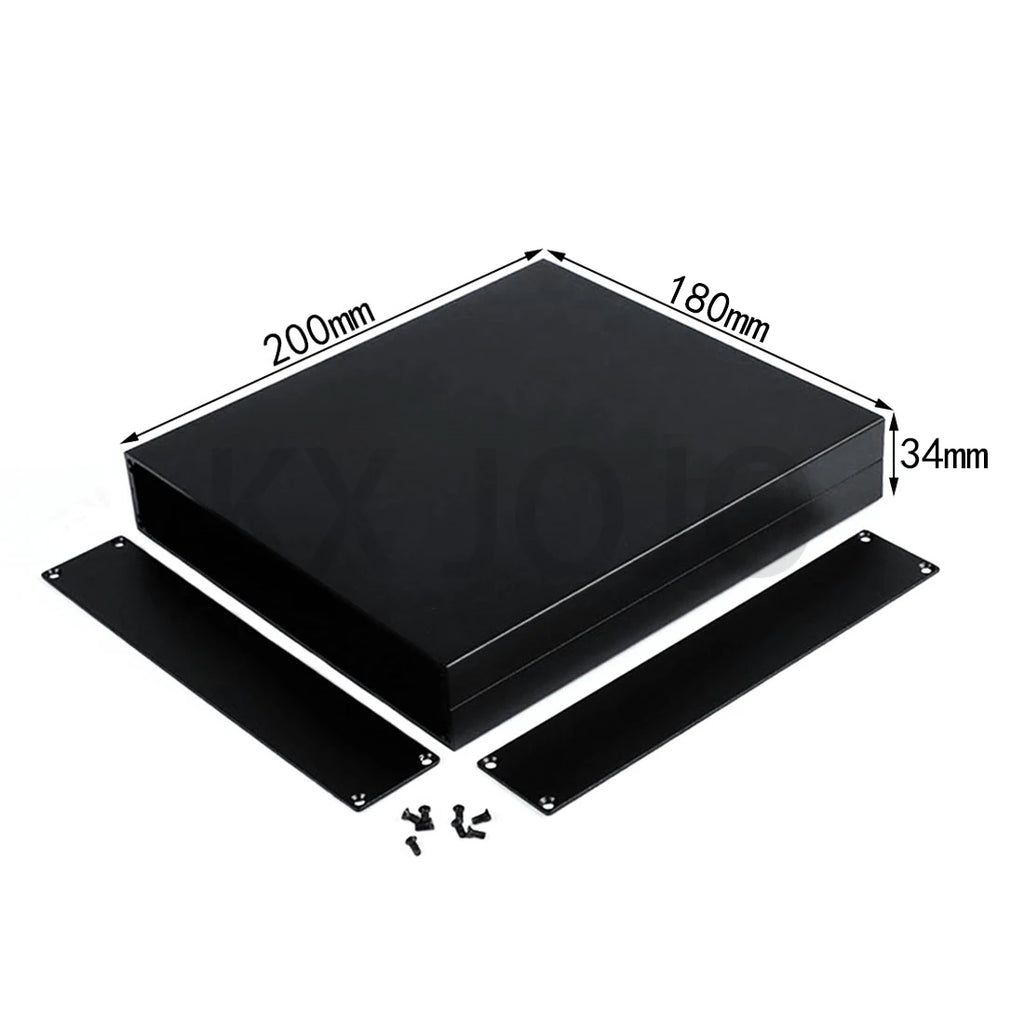 Aluminum Enclosure 180*34*200mm Split Box PCB Black Instrument DIY Electronic Project Case DIY Power