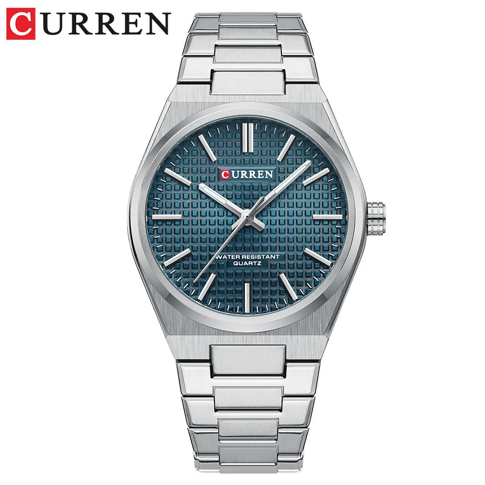 CURREN 8439 Top Brand Men's Watch Luxury Business Waterproof Stainless Steel Military Quartz Men's Watches relógios masculino