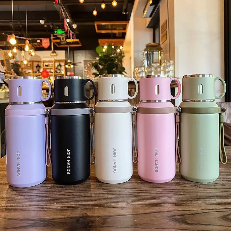 Large Capacity Stainless Steel Tumbler Mug Vacuum Flasks Insulated Coffee Cup Travel Thermos Cups Thermal Water Bottle for Tea