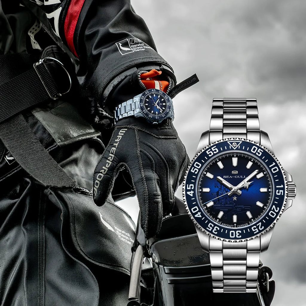 Seagull Ocean Series Watch Mechanical Automatic Watches 44mm Divers Watch 200 Meters Waterproof Luminous Wristwatches 1083 reloj
