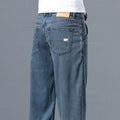 Lyocell Pants Men's 2024 Summer Clothes Ultra Thin Fashion Casual Pants Male Baggy Drape Straight Denim Trousers