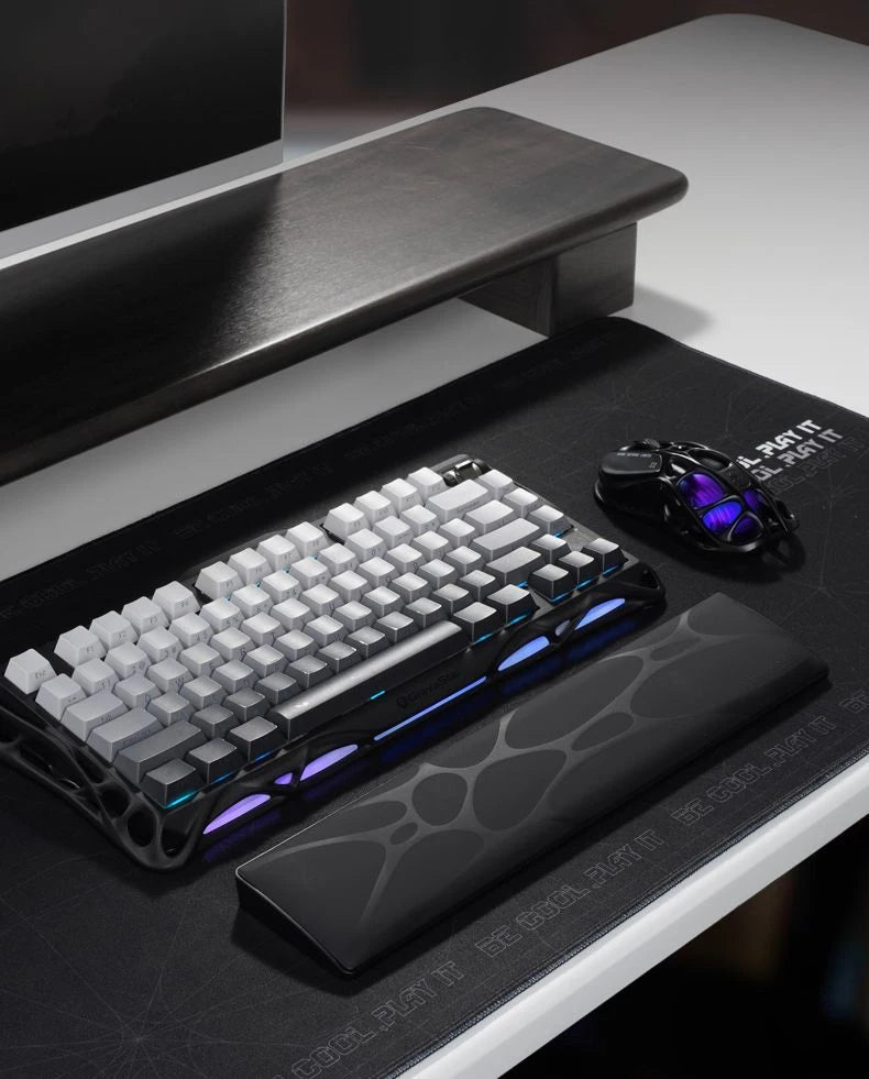 Ergonomic Keyboard Wrist Rest - Soft Cushion for Office & Gaming Non-Slip Base Comfortable Hand Support for Long Typing Sessions