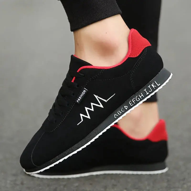 2026 Fashion Red Men's Summer Low Sneakers Canvas Comfortable Flat Vulcanized Breathable Gym Trainers for Men