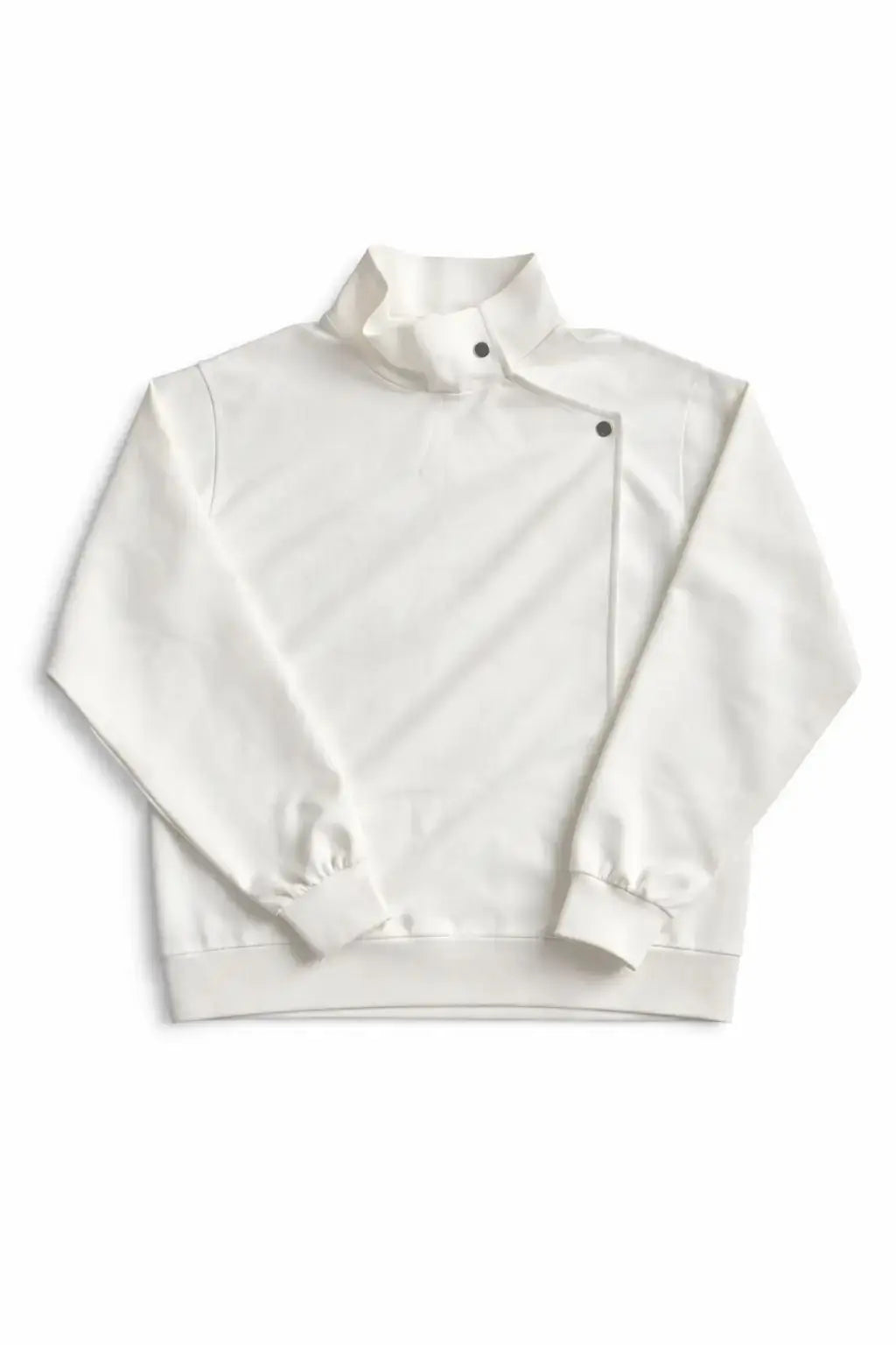 Y2K White Fencing Jacket Retro Bakastroll High Neck Loose Casual One Button Pullover Sports Yoga Suit Jackets Streetwear Coat