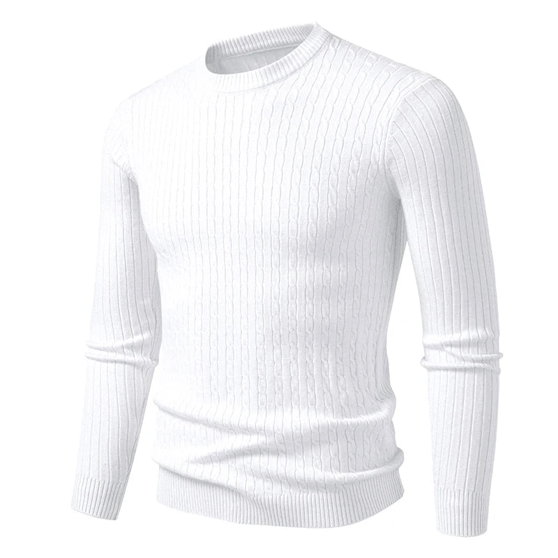 new Mens Crew Neck Sweaters Long Sleeve Lightweight Knit Dress Pullover Sweaters Casual outwear Twist Patterned Cable Sweaters
