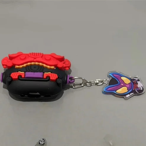 In Stock Luminous Kiva Belt Kamen Rider Earbuds Case Black Neck Strap Anime Merchandise Collection Decoration Model Toy Gifts