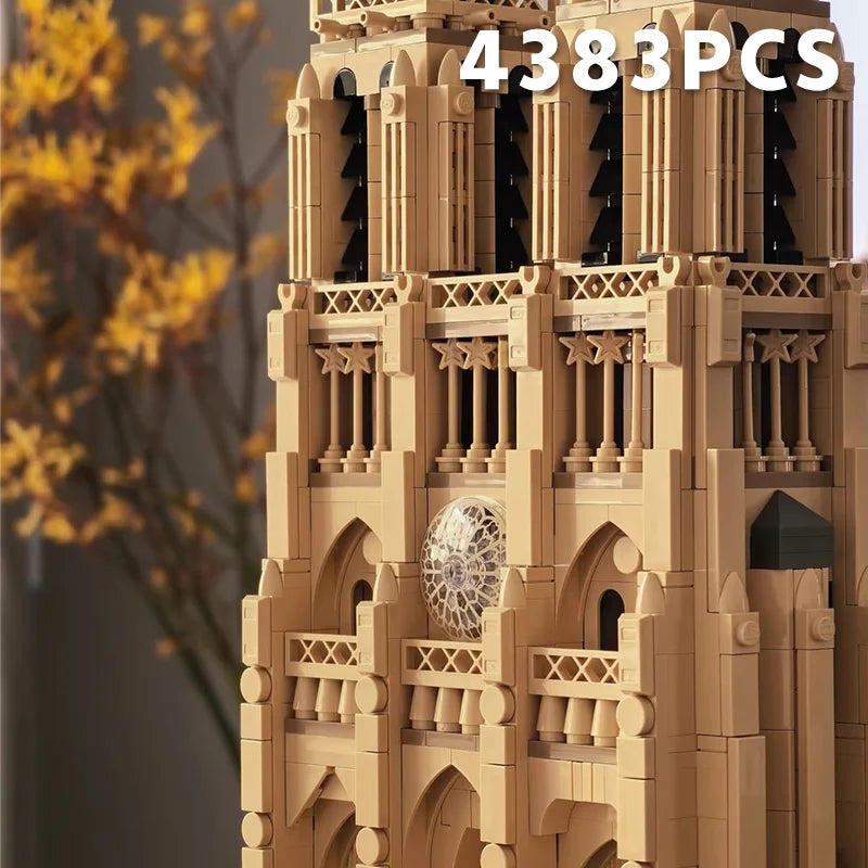 2025 New Notre Dame de Paris World Famous Architecture Model Building Block Bricks Educational Toys Gift for Adult Kids