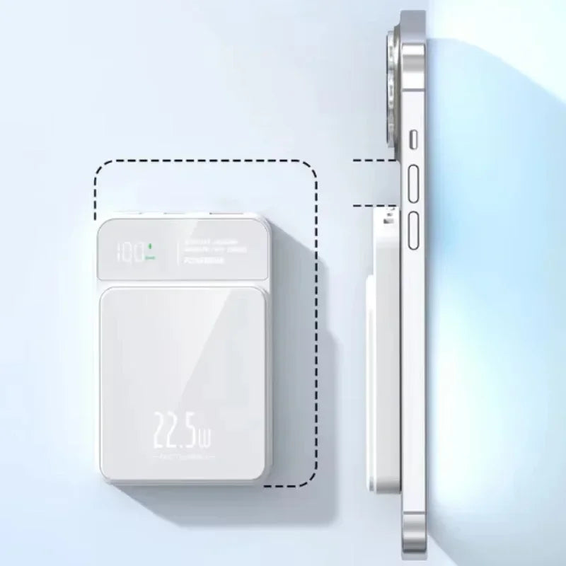 For IPhone Huawei and Xiaomi 22.5W 20000mAh Fast charging Magnetic Wireless Small Portable Power Bank Is Suitable Batterypacks