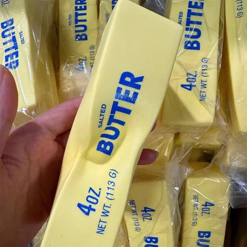Soft Slow Rebound Butter Stick Realistic Silicone Squeeze Stress Relief Gadget Desk Office Accessory Funny Anti-Anxiety Toys