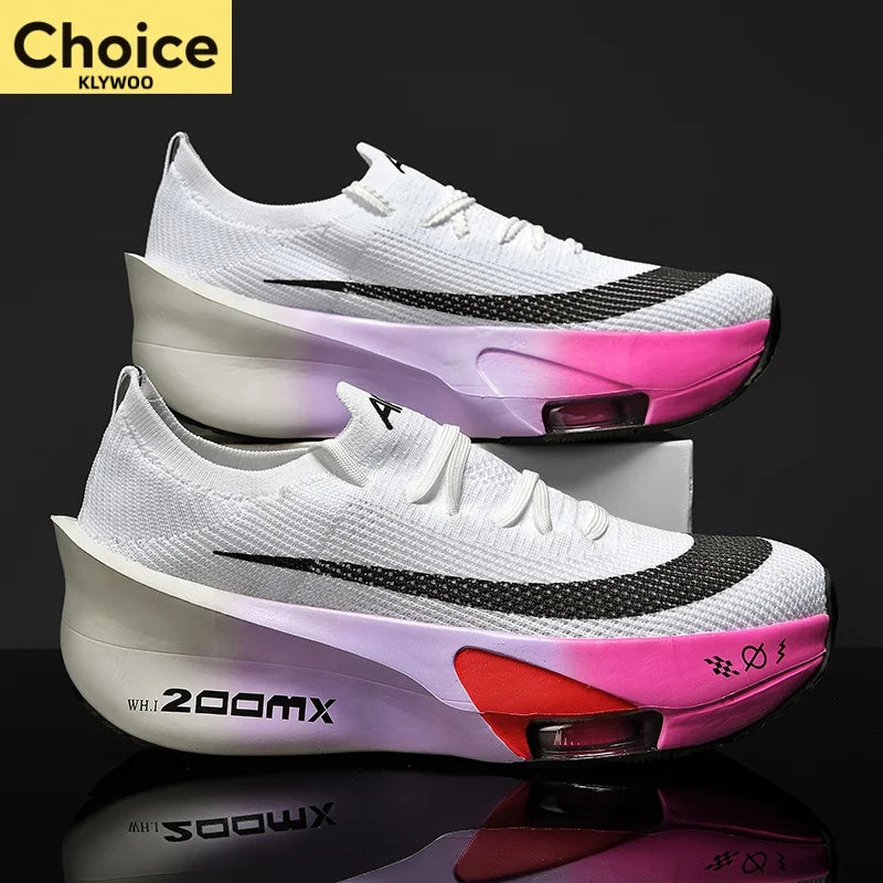 NEW Running Shoes Carbon Board Speciality Marathon Men Sports Breathable Lightweight Womens Comfortable Athletic Brand Sneakers