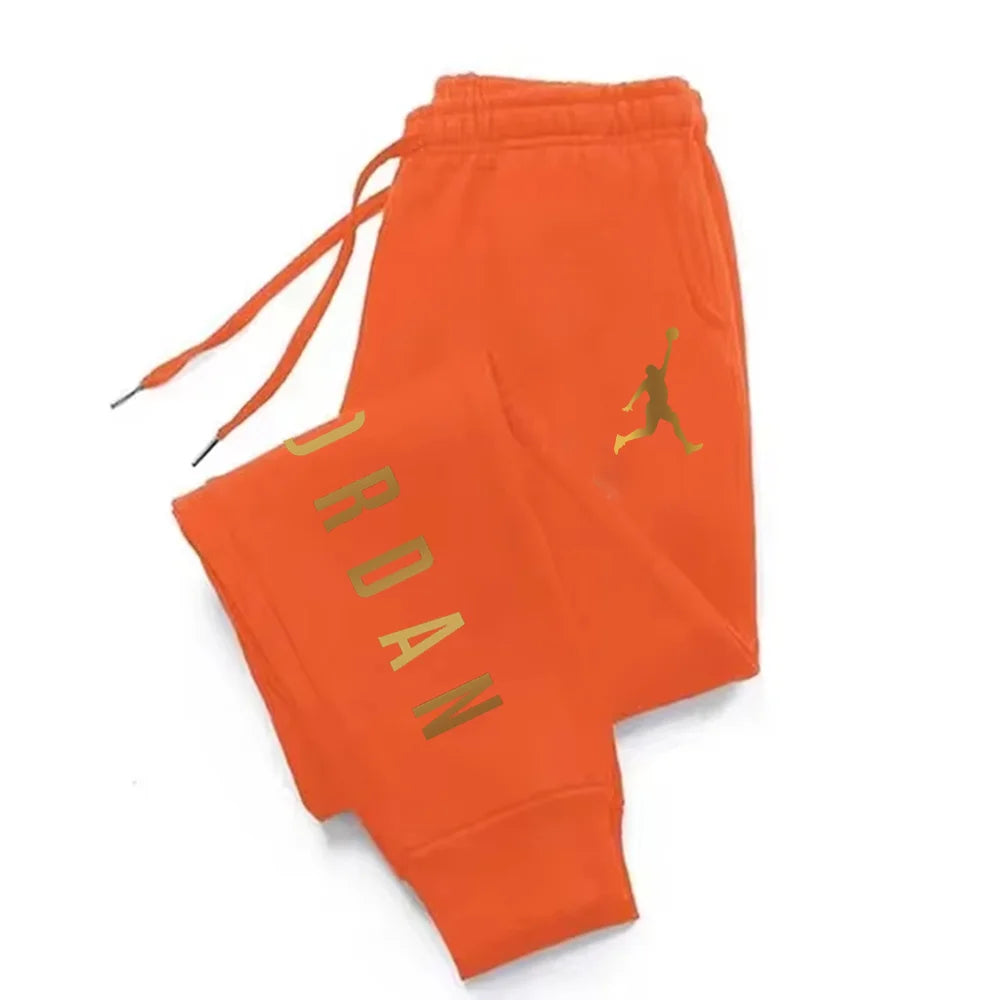 25 Autumn/Winter Trendy Letter Print Harajuku Versatile Daily Outdoor Running Fitness Casual Loose Comfortable Men Sports Pants