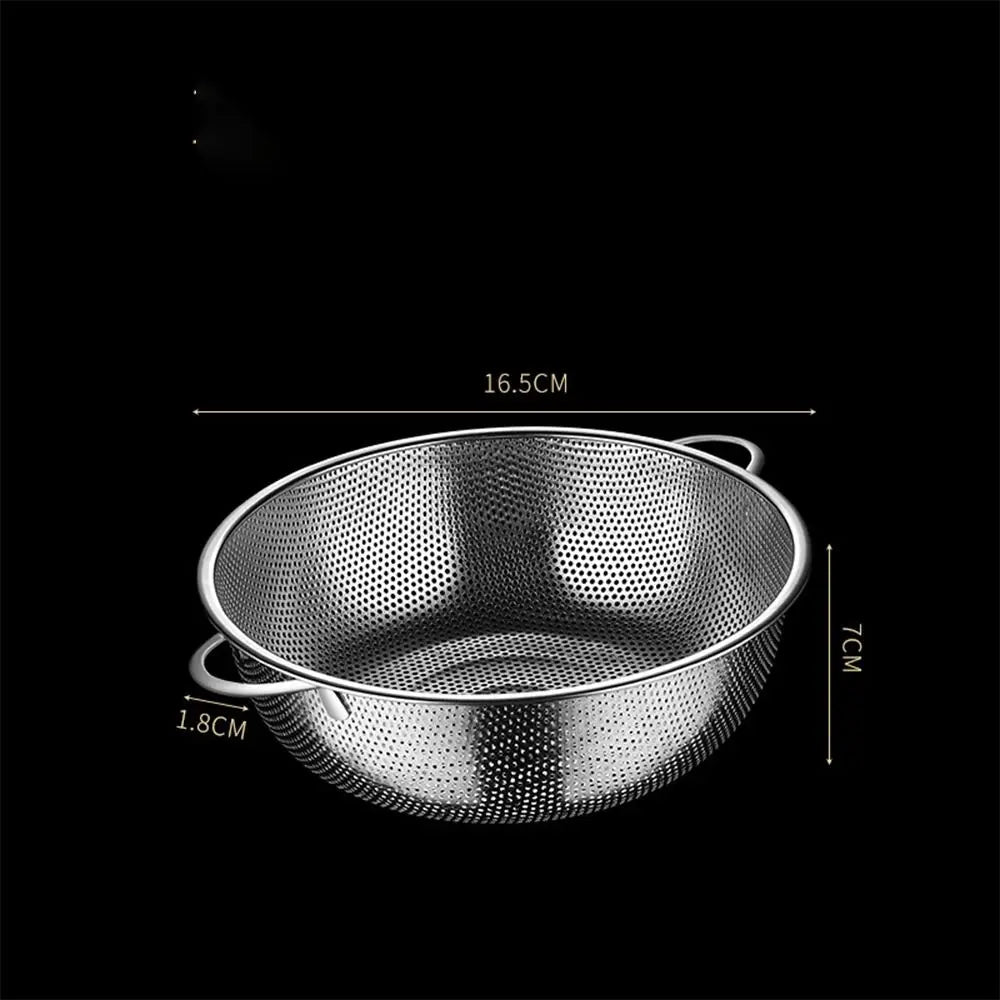 Mesh Strainer Colander Vegetables Fruit Washing Basket Sieve Bowl Spaghetti Colander Practical Draining Drainer Cleaner for Home
