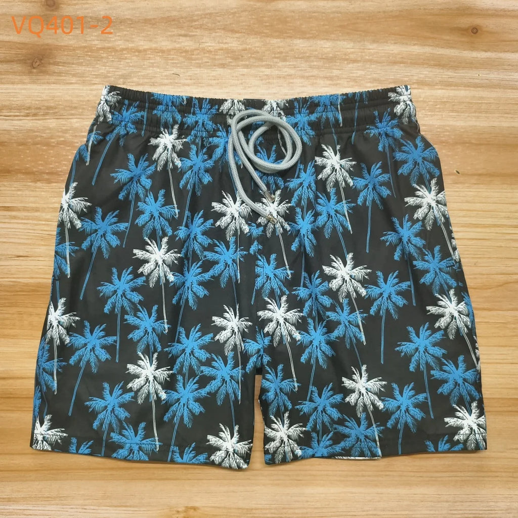 High quality New Summer Men Beach Board Shorts TORTUES HYPNOTIQUES Printed Swimwear Swim Party Bath Surf Bermudas Brand Pants