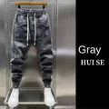 Fashion 2024 New Spring Autumn Loose Men's Drawstring Polar Big Boy Jeans Denim Jeans Casual Elastic Waist Yk2 Streetwear Pants