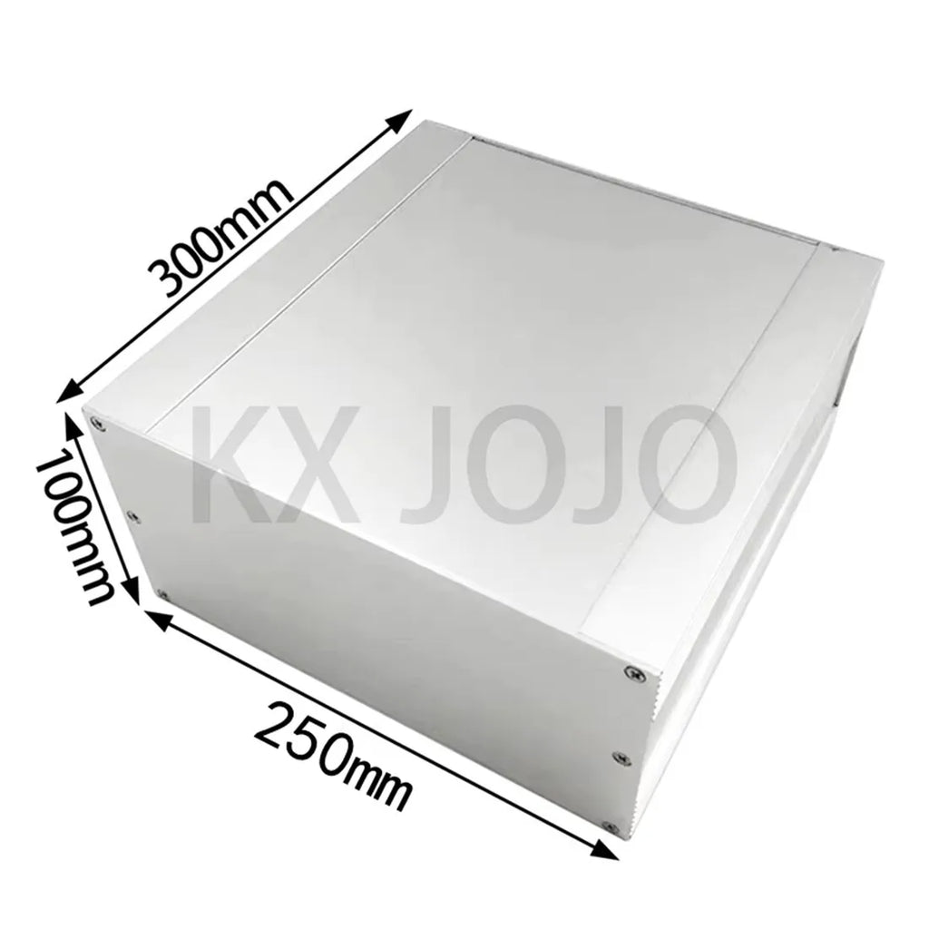 Aluminum Enclosure 250*100*300mm Waterproof Split Case PCB DIY Instrument Electronic Project Protective Box Silver