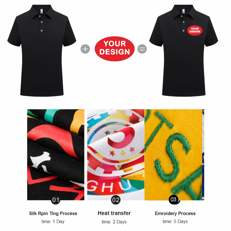 Summer Casual Cheap POLO Shirt Personal Company Logo Customization Embroidery Printing Personalized Design Top
