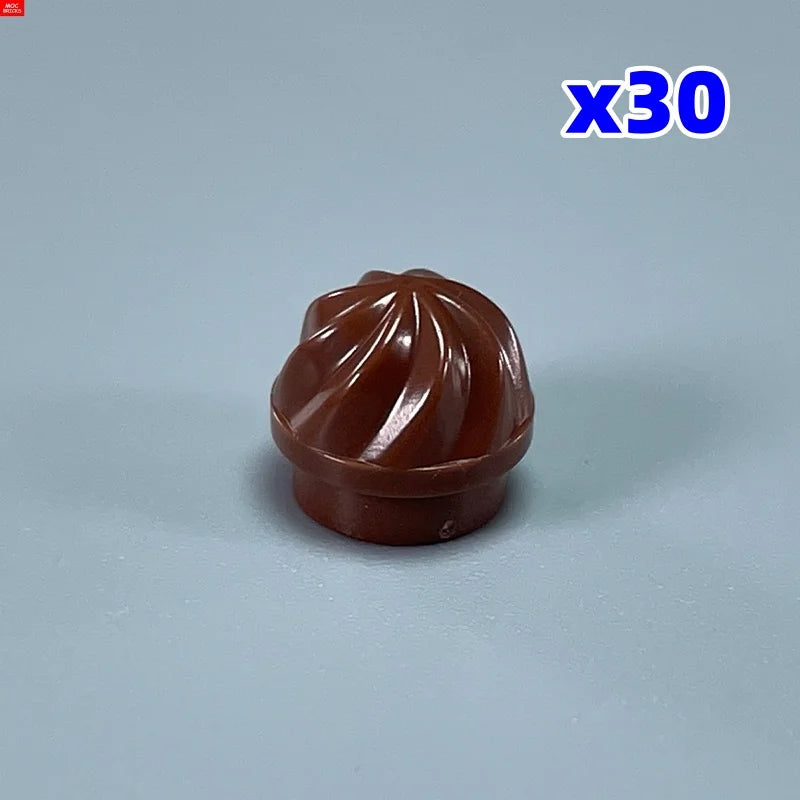 MOC Bricks Sugar Ice Cream Sweet Italian Food Dessert City Street Educational DIY Building Blocks Children's Toys Plastic Dolls