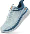 FitVille Wide Fit Men'S Walking Shoes Breathable Lightweight Shock Absorption Sneakers With Arch Support For Flat Feet