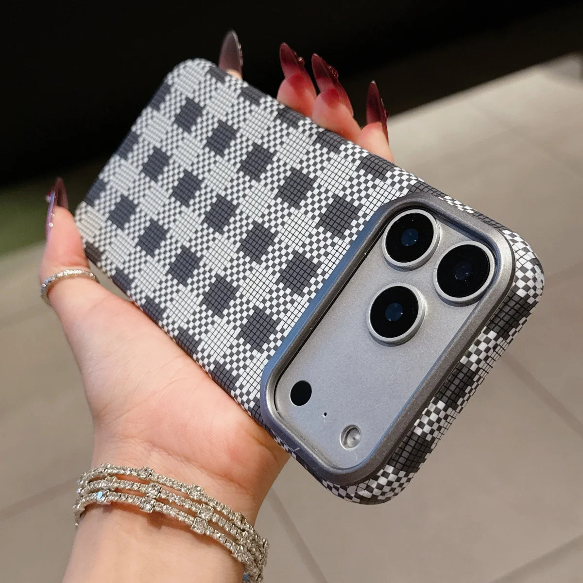 Carbon Fiber Kevlar Texture Phone Case For iPhone 17 Air 16 15 14 Plus 13 12 Pro Max 16E Metal Camera Frame Hard Plastic Cover