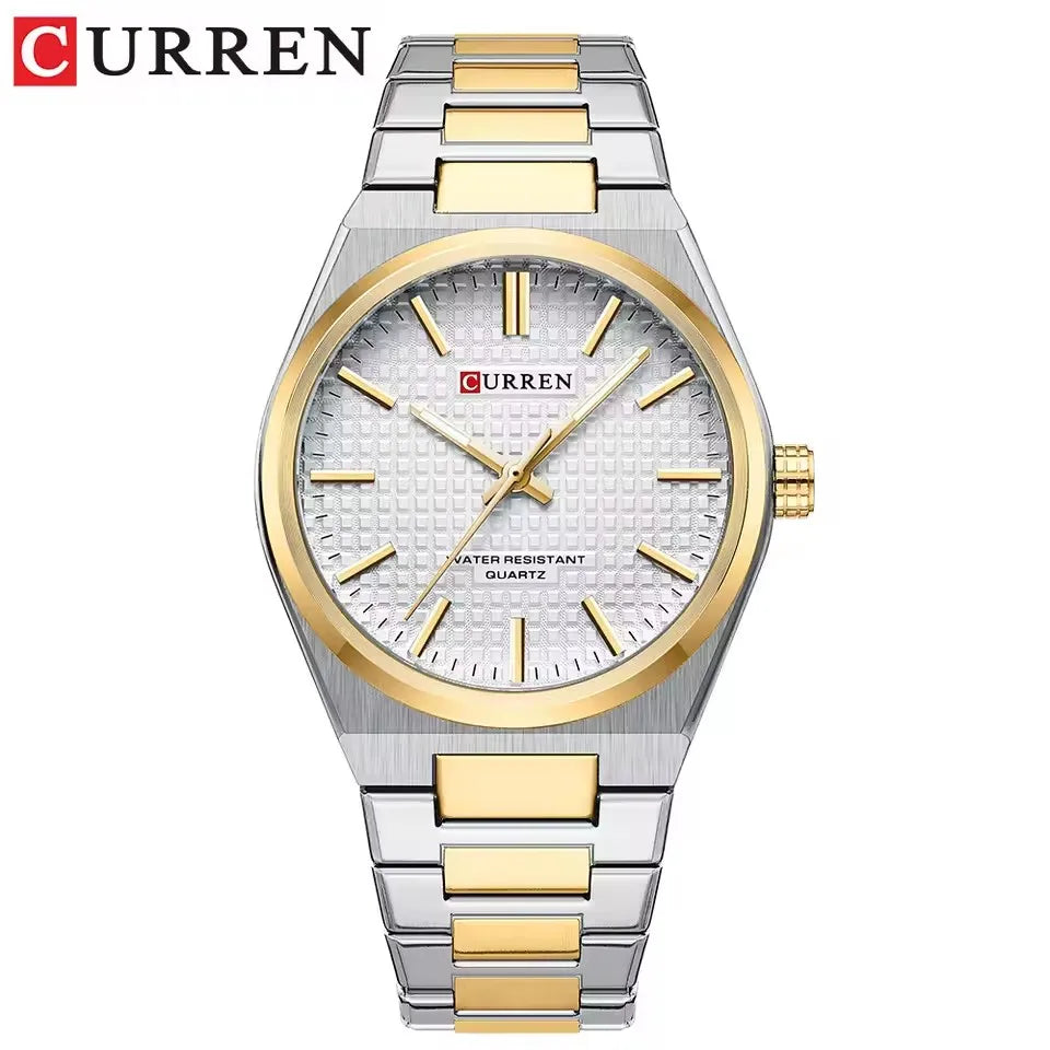 CURREN 8439 Top Brand Men's Watch Luxury Business Waterproof Stainless Steel Military Quartz Men's Watches relógios masculino
