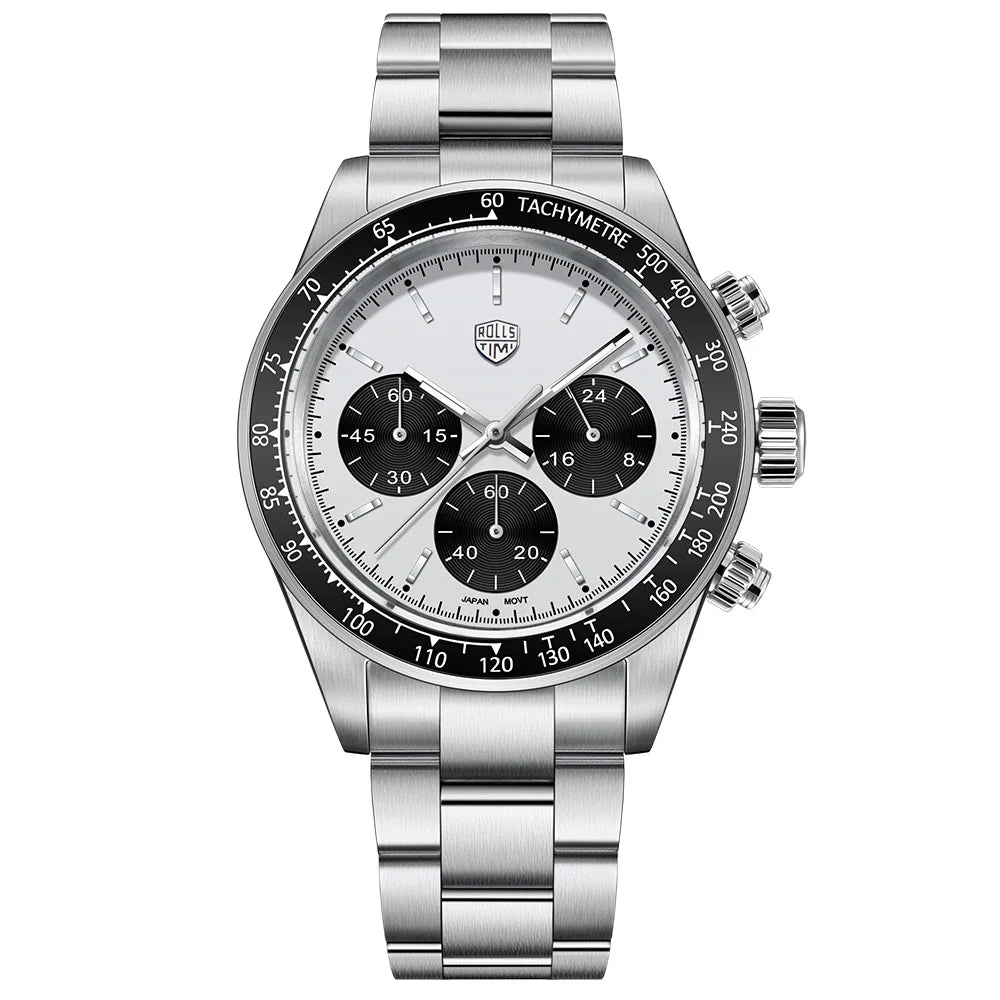 2026new men's watch RollsTimi luxury Quartz VK63 Movt Chronograph men's top AR Sapphire diving limited edition men's watch reloj