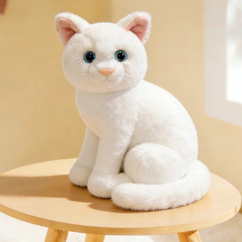 26cm Cartoon Cat Plush Doll Colorful Gray Orange Cow Cat Siamese Cat Tabby Cat Animal Stuffed Toy Home Decor Gift For Children