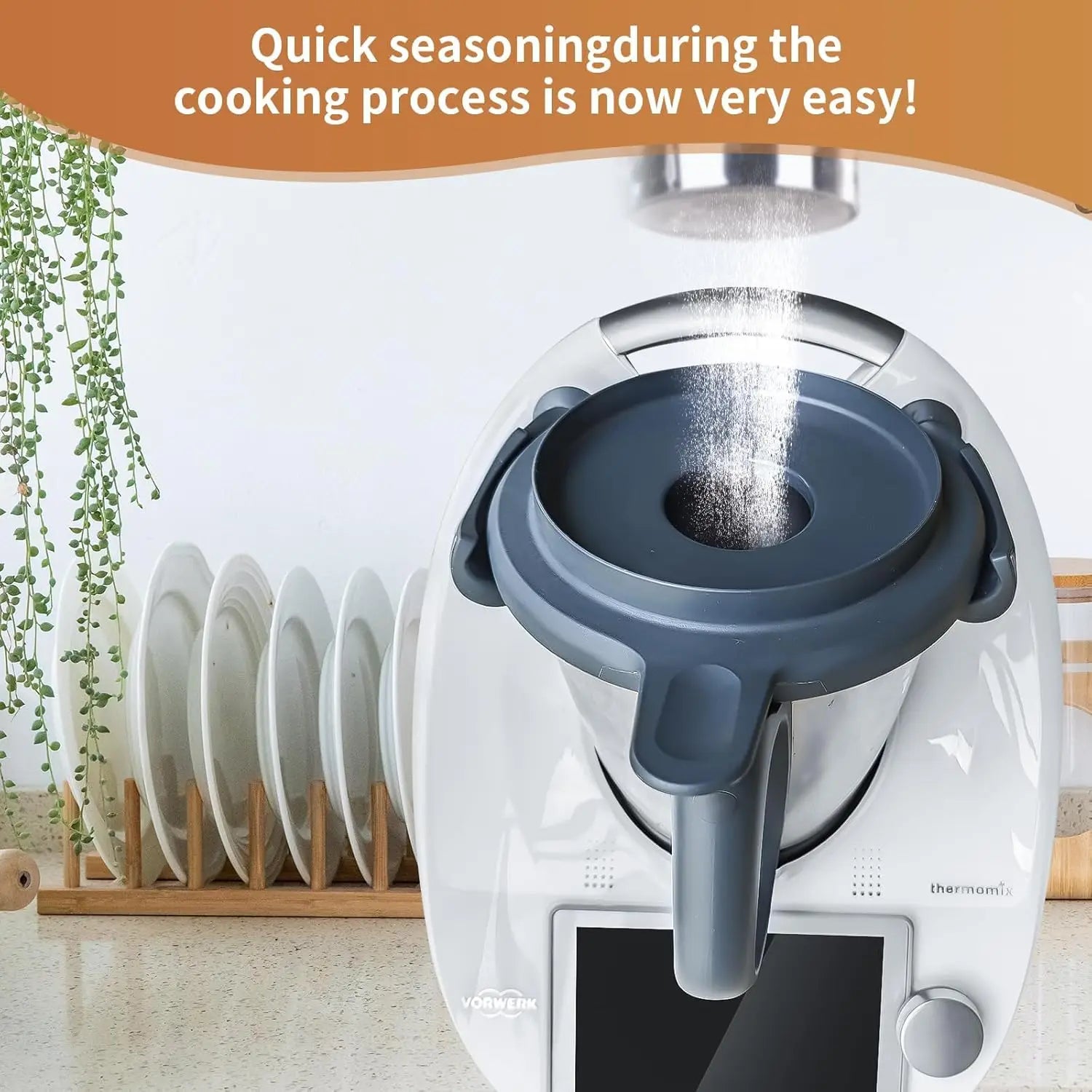 Mixing Pot Lid for Thermomix TM6 TM5 Accessories, Main Pot Wide Mouth Lid, Food Processor Master Cooking Pot Lid
