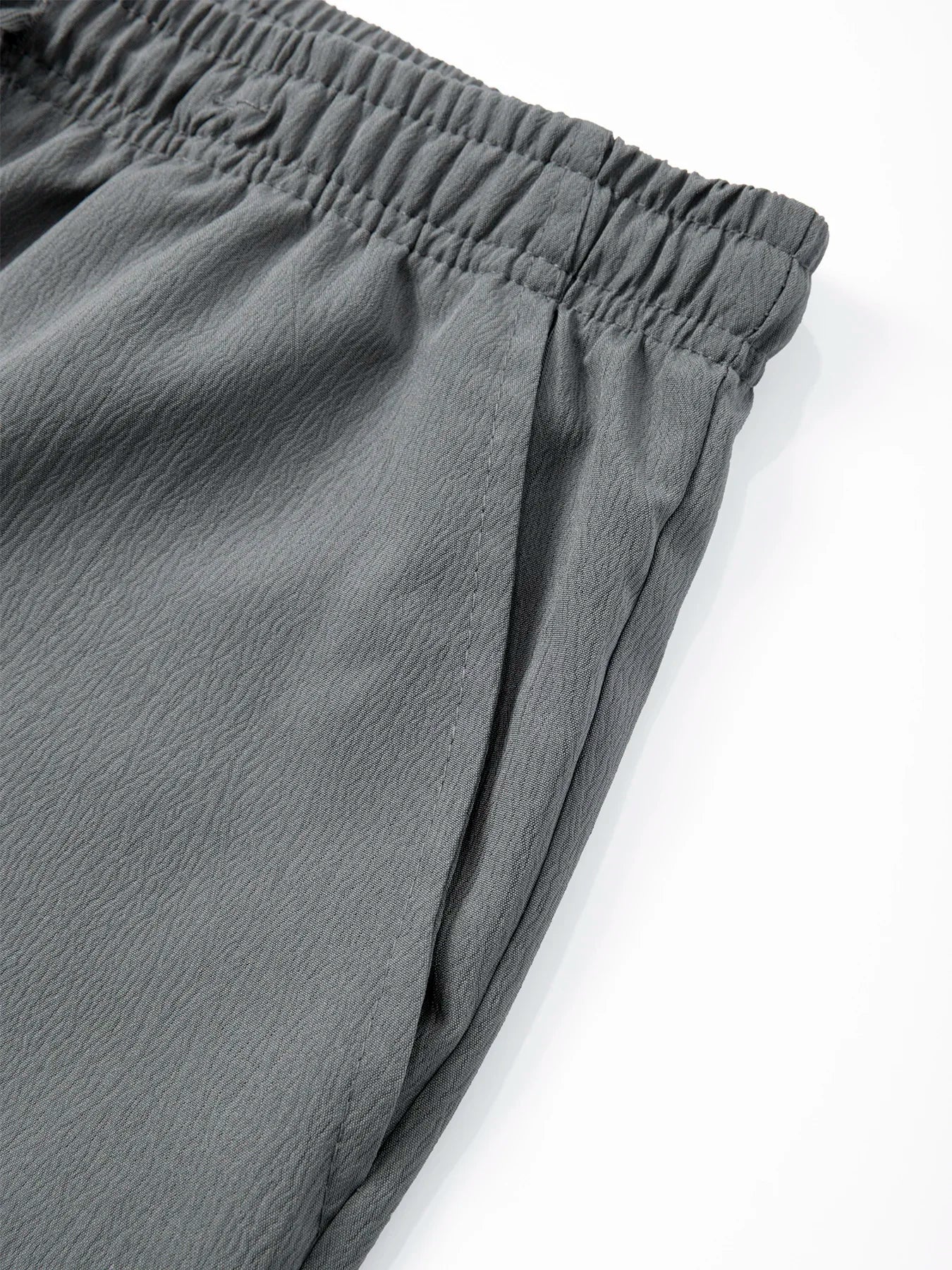Men's Casual Straight Trousers Summer Autumn Breathable Solid Color Long Pants Drawstring Fitness Sweatpants Men Streetwear