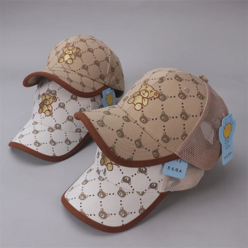 New Summer Kids Boy Girl Cap Cute Cartoon Baseball Cap Snapback Spring Baby Fashion Hip Hop Cap Sun Hat  For 3 to 10 Years old