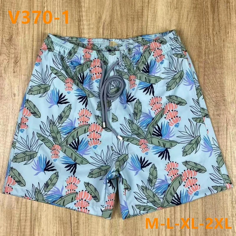 High quality New Summer Men Beach Board Shorts TORTUES HYPNOTIQUES Printed Swimwear Swim Party Bath Surf Bermudas Brand Pants