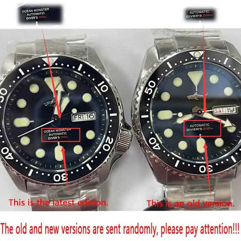 HEIMDALLR Sharkey SKX007 Vintage Diver Watch Mechanical Men Watches 200M Sapphire crystal Luminous NH36 Automatic Movement watch