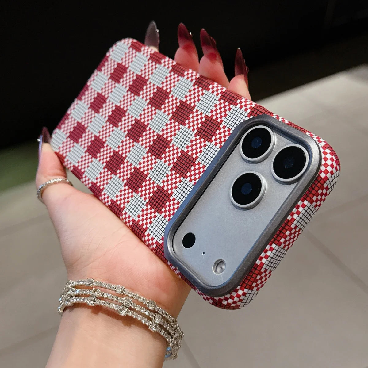 Carbon Fiber Kevlar Texture Phone Case For iPhone 17 Air 16 15 14 Plus 13 12 Pro Max 16E Metal Camera Frame Hard Plastic Cover