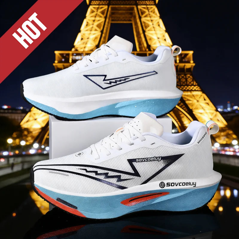 Running Shoes Carbon Board Speciality Marathon Men Sports Breathable Lightweight Women's Comfortable Athletic Nonskid Sneakers