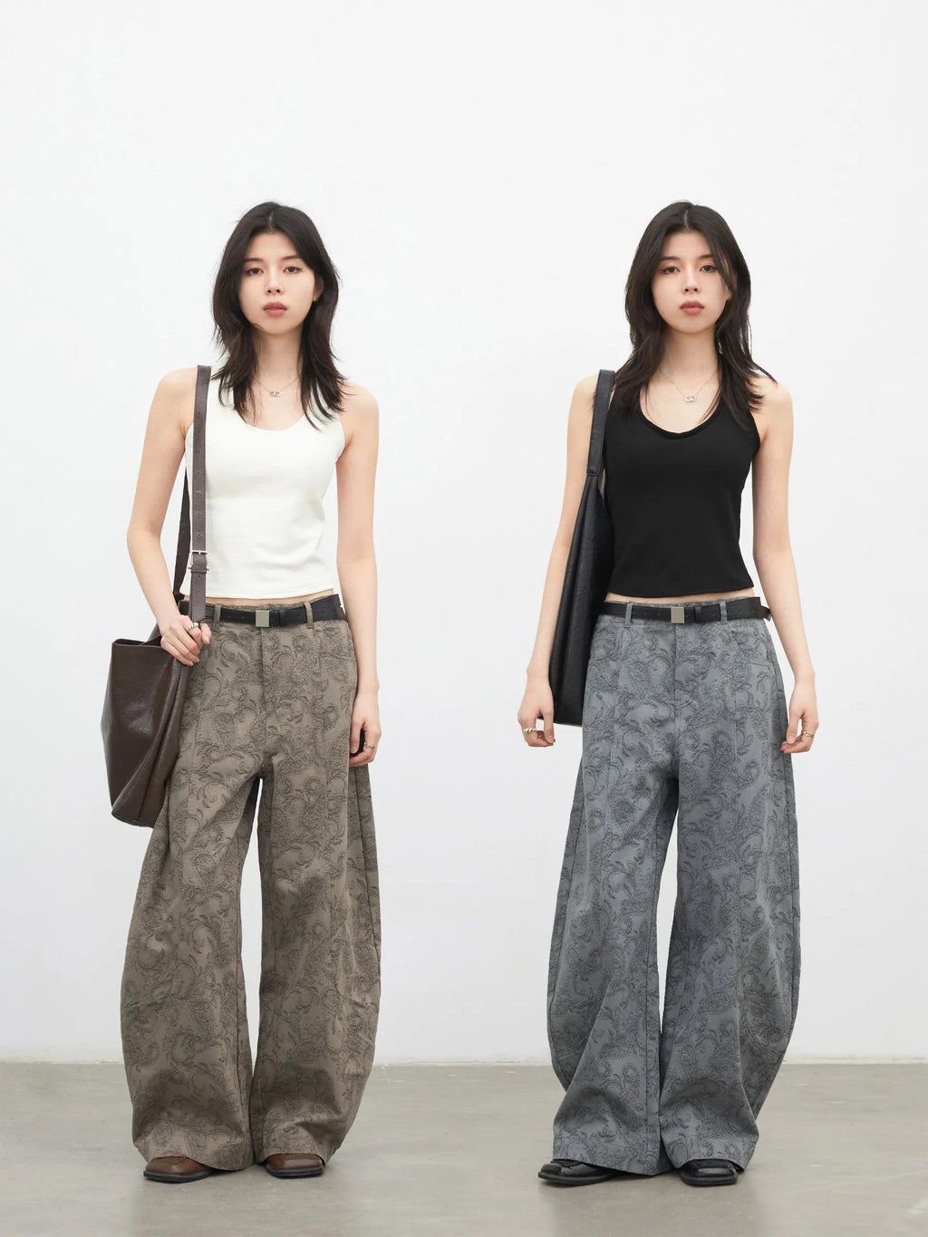 CHIC VEN New Women Jeans Loose Casual High Waist Wide Leg Denim Pants Paisley Female Trousers Spring Autumn 2026