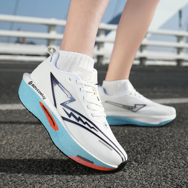 Running Shoes Carbon Board Speciality Marathon Men Sports Breathable Lightweight Women's Comfortable Athletic Nonskid Sneakers