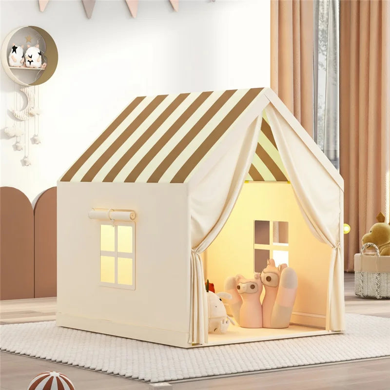 Children's Play Tent Toy Princess Castle Tent Portable Folding Playhouse Tents Christmas Birthday Gift for Girls Boys