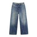 New Autumn/Winter Fashion Casual Mid Waist Hole Solid Color Loose Fit Wide Leg Jeans,3 Colors