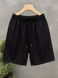 Man Solid Casual Gym Short Pant Oversized Comfortable Shorts Breathable Summer Daily Sportpants Drawstring Fashion Pants