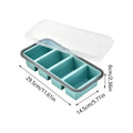 Silicone Freezer Tray Mold with Lid Storage Box Food Box Ice Cubes Tray Mold Storage Containers for Soup Broth Meal Prep