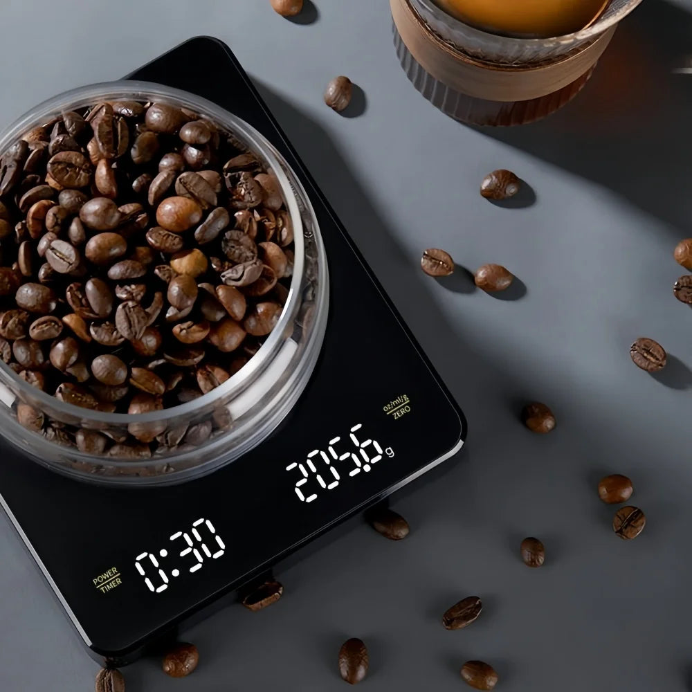3kg/5kg Electronic Coffee Scale Waterproof Pad LED Display High Quality USB Timing Professional Home Coffee Accessories Gift