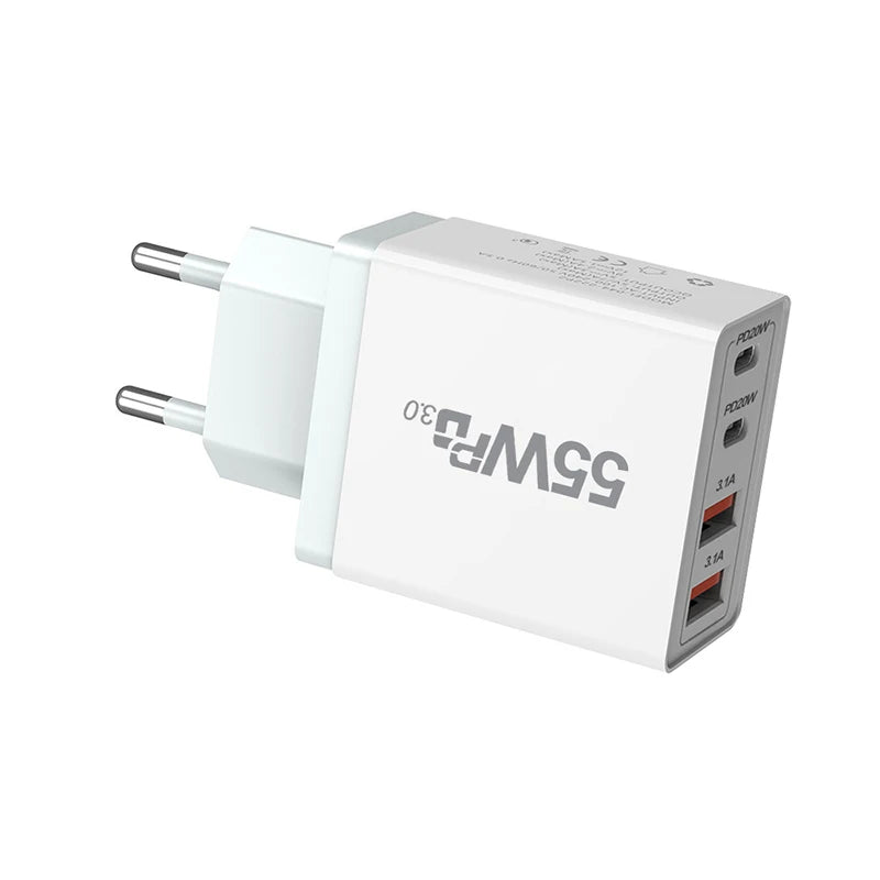 EU/US/UK/AU Plug USB Charger Quick Charge 3.0 For Phone Adapter For iPhone 13 Pro Max Portable Wall Charger Fast Charger type c