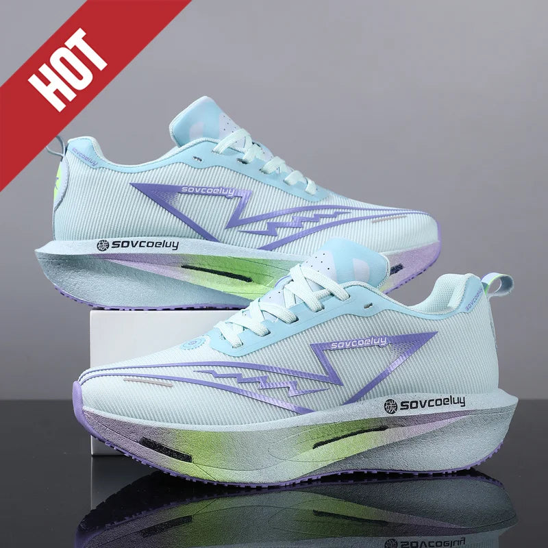 Running Shoes Carbon Board Speciality Marathon Men Sports Breathable Lightweight Women's Comfortable Athletic Nonskid Sneakers