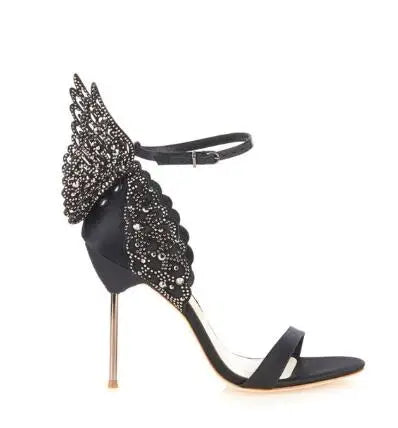 Brand Design Handmade Women Butterfly High Heels Sandals Exquisite beautiful Wing Shoes Female Banquet Party Dress Wedding Shoes